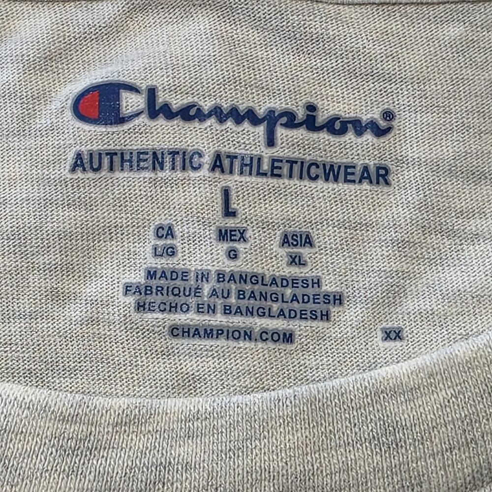 Champion Michigan Wolverines Pocket T Shirt Men's Large Gray NCAA Logo Graphic - Picture 4 of 7